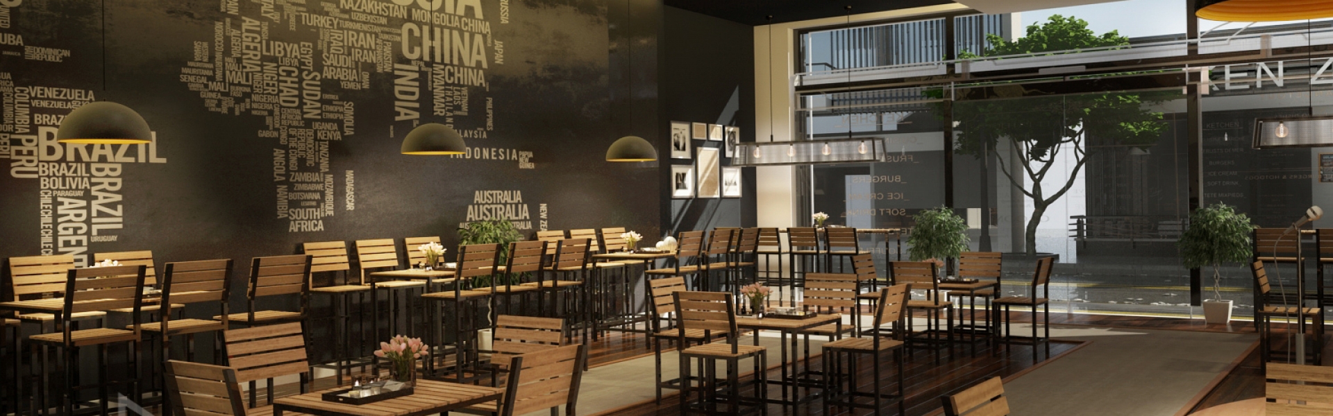 thiết kế quán cafe